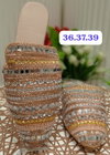Wedding Wear Embroidered Flat Mules Summer Jutti Catalog
